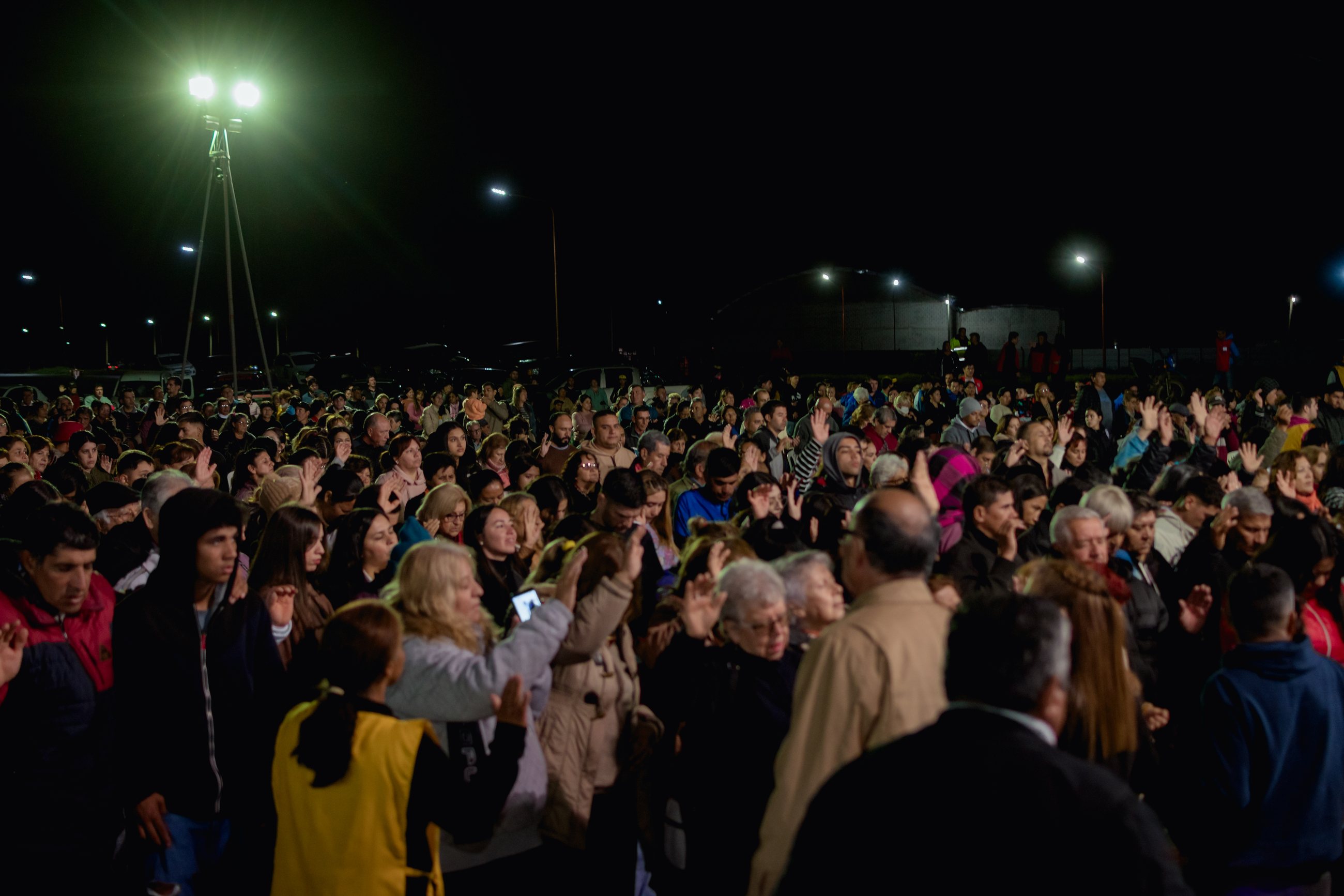 Escena de campaña evangelística