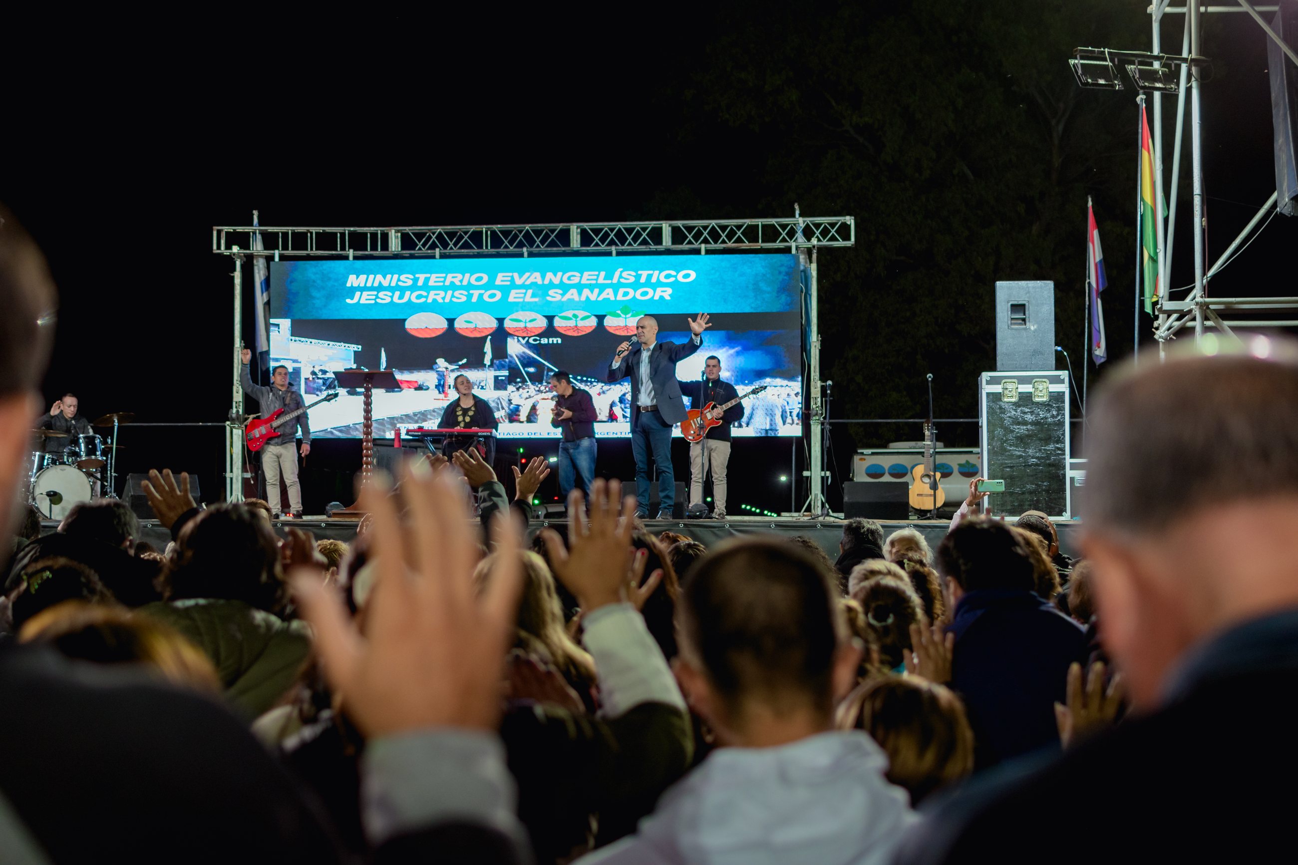 Escena de campaña evangelística